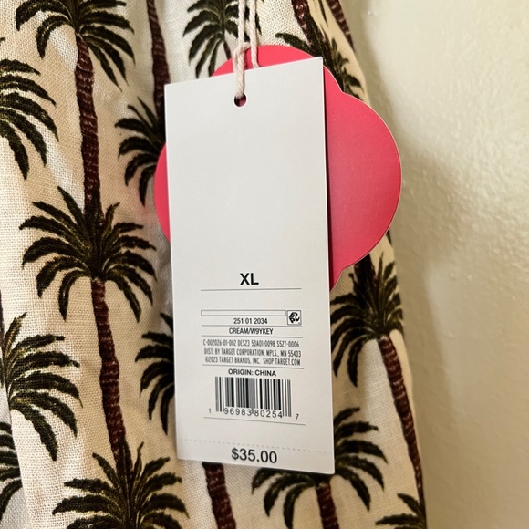 Aguabendita x Target NWT Palm Print Halter Neck Dress - Picture 9 of 11